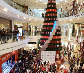 christmas tree inside the mall